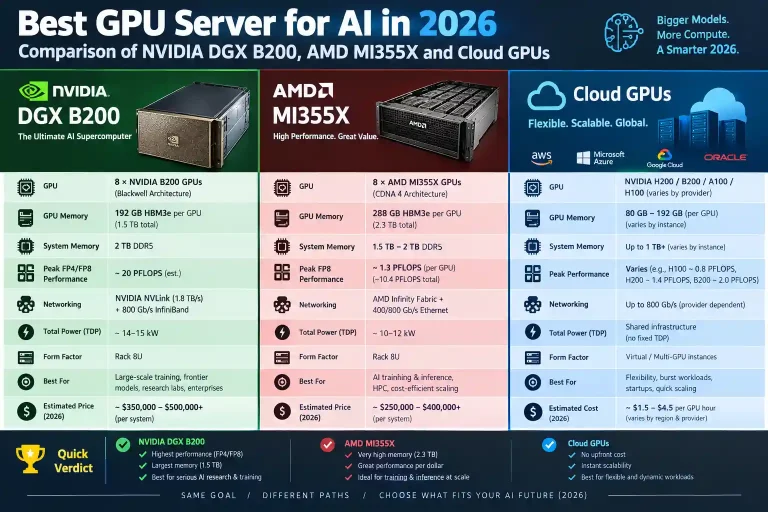 Best GPU Server for AI | How It Works and Use Cases 2026