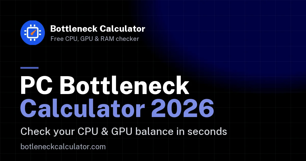 Bottleneck kalkulátor 2026 – szűk keresztmetszet: CPU, GPU és RAM